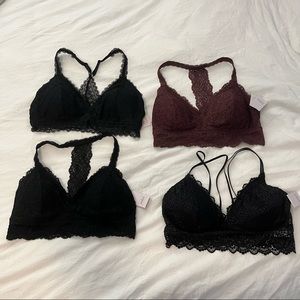 4 NWT Auden Bralettes